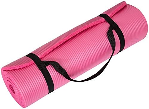 Premium leves de ioga extra -espessa, tapete de ioga não deslizamento com alça de carregamento de ombro, superfície