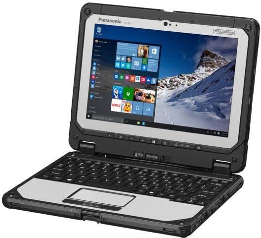 Panasonic ToughBook CF-20 Mk2, Intel Core i5-7Y57, 10,1 ”Multi-Touch + Digitizer, 8 GB, 256 GB SSD, 4G LTE, leitor de código