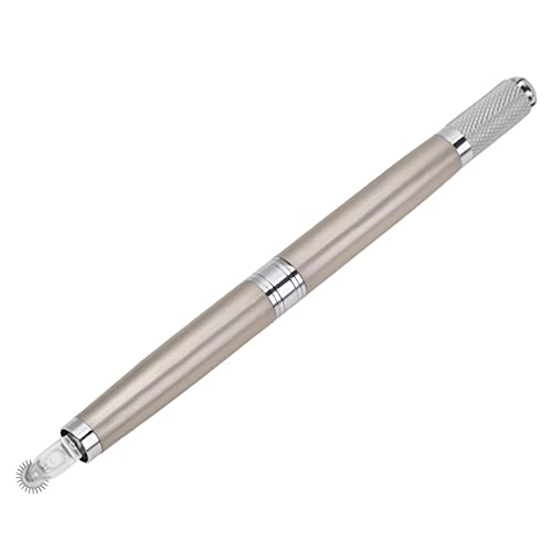 Manual Microblading Pen Roller Afelas de sobrancelha com 5 agulhas de rolos agulha de rolos de sobrancelha]