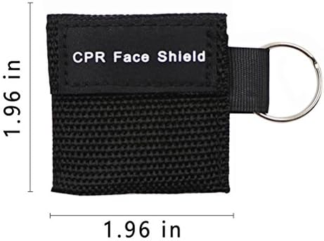 Pacote de 5pcs CPR Face Shield Mask Keychain Kit de emergência CPR Face Shields para primeiros socorros ou treinamento de RCP