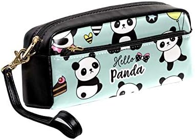 Uni-panda panda com bolsa de donut case feminina maquiagem pu