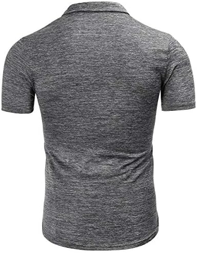 Camisa polo masculina masculina de masculino curto camisa de golfe seca rápida camisetas atléticas