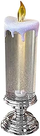 Bateria de vela de Natal de TYCA operava 10 de velas de Natal LED com pedestal, USB Recarregável Alteração de cor Industrada