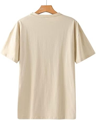 Camisa superior para meninas outono de solto de verão Comfort Color Roupos de manga curta de manga curta pescoço gráfico