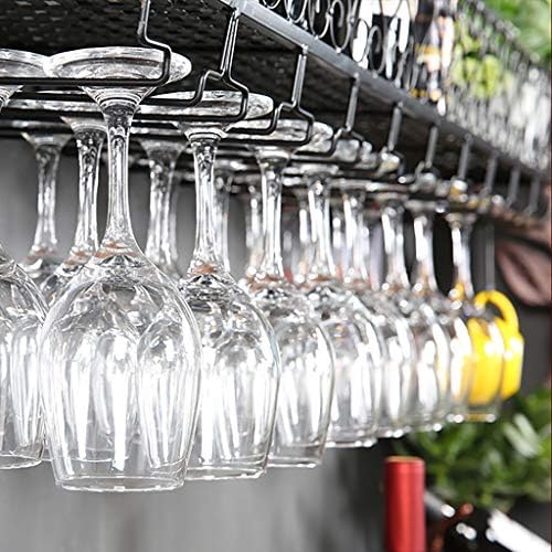 Racks de vinho Rack de vinho de fértil de metal de cabeça para baixo por suporte de vidro Inserir moldura de vidro pendurado prateleira de vinho criativo de copo de copo alto de copo de copo de copo de copo
