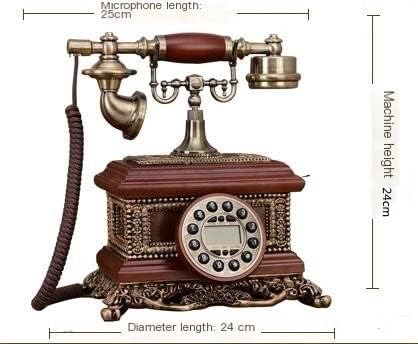 Telefone retro American Wired Rotary Dial Telefone Classic L uma mesa de trabalho para casa da sala de estar da sala