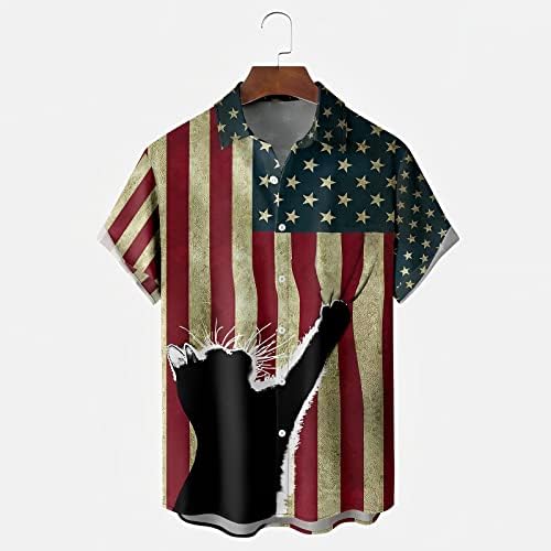 2023 New Mens Spring e Summer Independence Day Celebration Casual Vintage Sports parciais angustiados