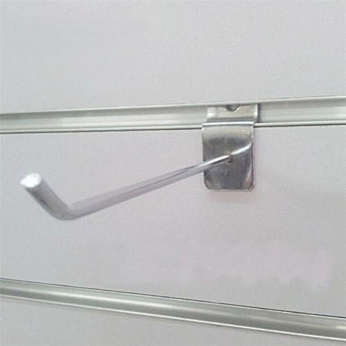 Slatwall Single Hook Pin Shop Display Prong Hanger Tools Chrome Metal 25pcs