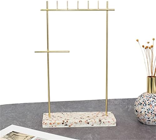 2PCS Mármore Jewelry Rack Rack Rack Rack Rack Jewelry Rack Rack Nordic Metal Storage Rack