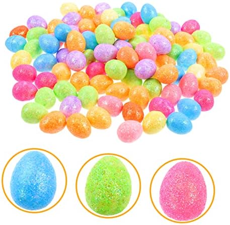 ABOOFAN 100pcs ovos de espuma Favoriza formam brinquedos de poliestireno preenchimentos de arte diy pintando espumas coloridas