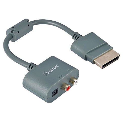 Adaptador de áudio RCA óptico cabo de cabo para Microsoft Xbox 360 Slim