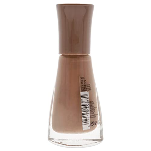 Sally Hansen Insta -dRI da cor da unha - 163 Taupe para ir para mulheres de unhas 0,31 oz