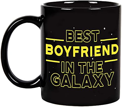 Fatbaby Melhor namorado na caneca de café Galaxy, presentes de namorado, caneca engraçada de namorado, namorado presente de aniversário