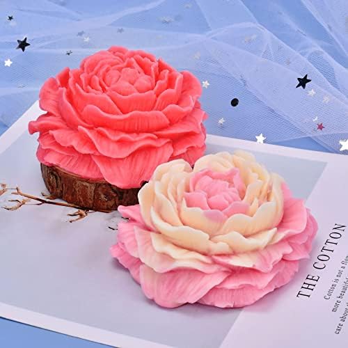 3D Peony Flower Silicone Castle