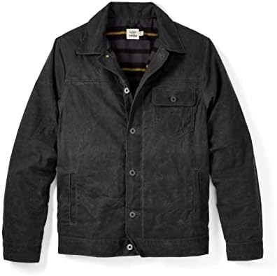 Huckberry Flint e Tinder Men's Flannel Flanned Trucker Jacket, Water and Weather Resistentes