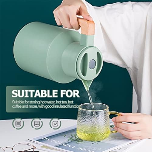 Garrafa de água de vidro Térmica servidor de café: Isolamento jarro de água Isolamento térmico de chá de panela de água jarro