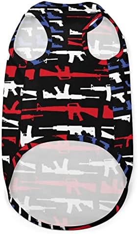 Armas de pulling de cão de bandeira Americana Pullover Petshirt Casaco de cachorro Roupas para pequenos cães e gatos médios xl