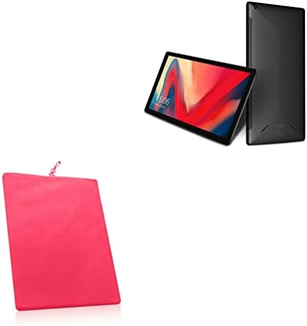 Caixa de onda de caixa para Chuwi Hipad LTE - bolsa de veludo, manga de bolsa de tecido macio com cordão para chuwi hipad lte - cosmo rosa