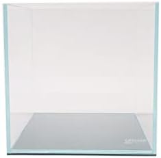 2 galões de nano cubo baixo aquário de vidro transparente de ferro transparente