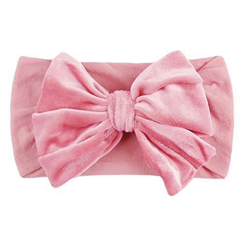 Baby Solid Headwears Acessórios Garotas Bow Kids Velvet Hair Band Band Baby Care Baby Rose Flower Env Band