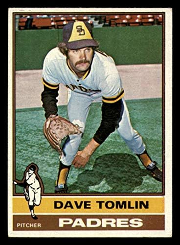 Baseball MLB 1976 Topps 398 Dave Tomlin ex excelente Padres