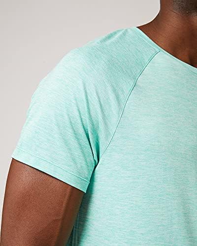32 graus camiseta ativa masculina legal | Raglan manga curta | Seco rápido | Anti-odor