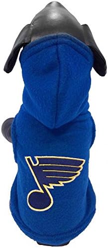 All Star Dogs NHL unissex NHL St. Louis Blues Polar Fleece Hooded Dog Sweatshirt