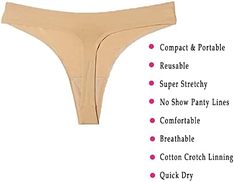 TO-GO Kit de meia-calça inclui 4 itens de roupa de tanga contínua Limpa fresca Pantiliner e Washbag Viagem Primeiro Kit de Higiene Feminina