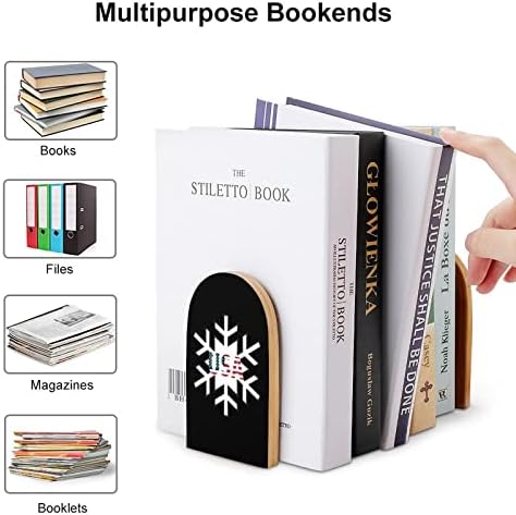 EUA Patriótico Patriótico Livros de livros não esquiadores Decorativo titular Livro Stop prateleiras Para livros pesados ​​Revista