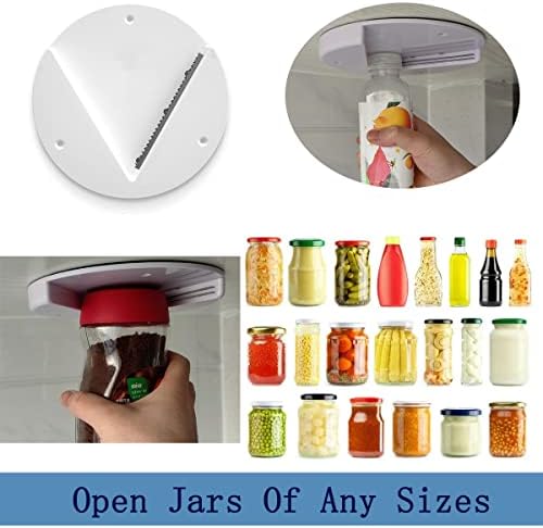 Gohrai - Abridor de jarra de gabinete e abridor de garrafas com o abridor de jar 2pcs picada de abridor de qualquer tamanho de jarr.