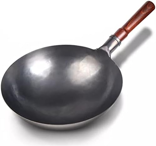 Wionc Iron wok wok tradicional wok antiaderente sem revestimento woks chineses artesanais