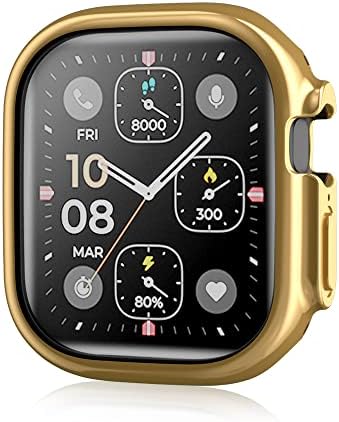 Compatível com a Apple Watch Ultra 49mm Caixa de pára -choques Protetor de protetor TPU Soft TPU CHUMCKSOF para Apple Watch Ultra