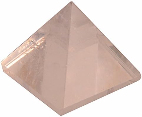 Purpledip Claro Crystal Quartz Pirâmide: Dispositivo de cura natural polido à mão para energia positiva de vaastu feng shui