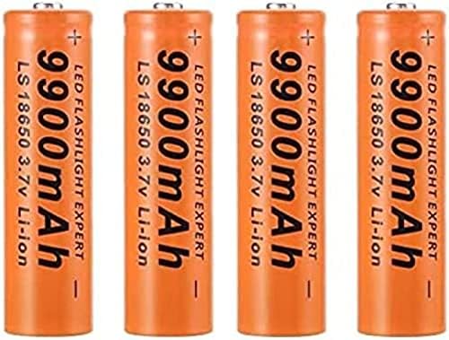 ASTC AA BATERIAS DE LITHIUM4 PCS Baterias recarregáveis ​​de 3,7V Bateria de 9900mAh Botão recarregável Baixas superiores