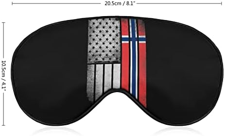 Máscara de olho do sono da bandeira da Noruega dos EUA