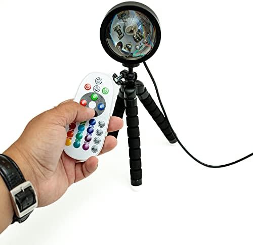 Lâmpada do projetor do sol Shutterverse, alteração de cor RGB - LUZES LUZES LUDRO DE PISHO - ROTAÇÃO DE 360 GRAUS - Decoração de casa - Ferramenta de fotografia - Controle de aplicativo de telefone