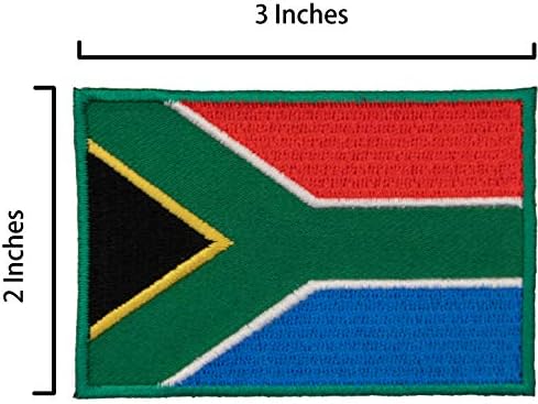 A-One Cape Town Iron on Sew On Patch + Citch de bandeira tática da África do Sul, marco moral e manchas de sinalização