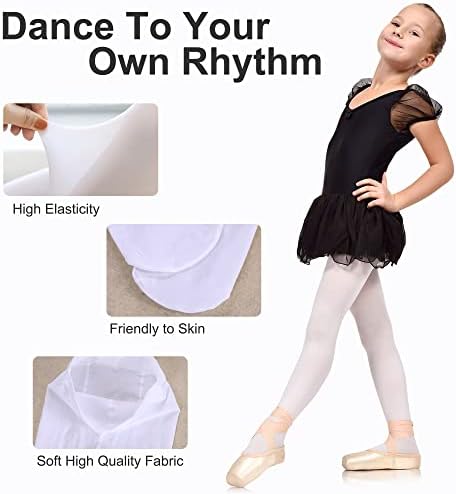 Doovid Toddler Girls Dance Tights Ballet Tights Elasticity Dance Dança Sabedas de uniformes escolares de uniformes para meninas