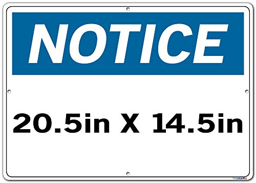 Vestil Aviso Signsi-N-19-E-AC-130-S 19 20.5x14.5 Alum Comp .130 Clientes não permitidos na Área de Trabalho Os clientes