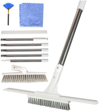 Escova de telha pujvgoo pincel de limpeza de escova + pequenas escovas para limpeza eficiente de fendas em paredes e cantos