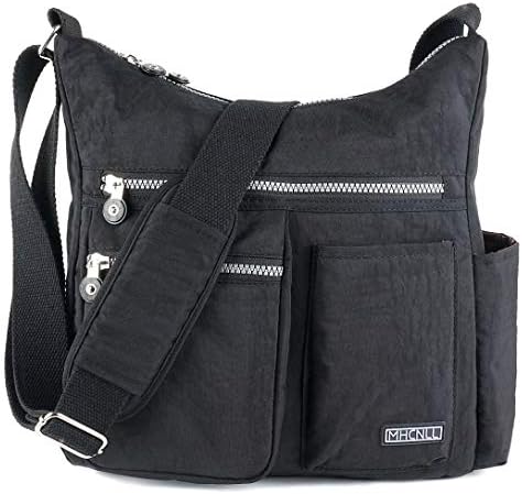 MHCNLL Crossbody Bag com bolso anti -roubo RFID - Mulheres Pursa Luz e Resistente à Água