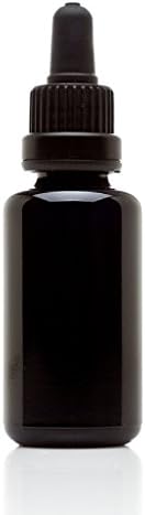 Jarros infinitos de 30 ml de garrafa de vidro ultravioleta preto com conta -gotas de vidro