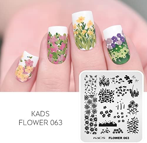 Modelo de estampagem de unhas KADS Placa de decoração de carimbos de unhas da unha DIY ferramenta