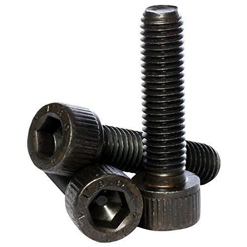 Base de parafuso M2 x 5 preto 12,9 Grade Alta elástica Trenta -soquete parafusos de tampa self -cor Allen Bolts Din