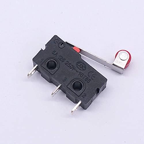ONECM 10PCS Momentary Roller Levaver Arm Micro Limited Switch AC 250V 5A SPDT 1NO 1NC 3 PINS MINI SWITCHES