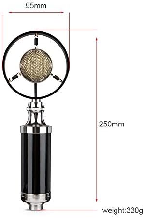 GFDFD Professional Condenser Recording Studio Microfone para transmissão ao vivo Adequado para o estúdio de som de voz
