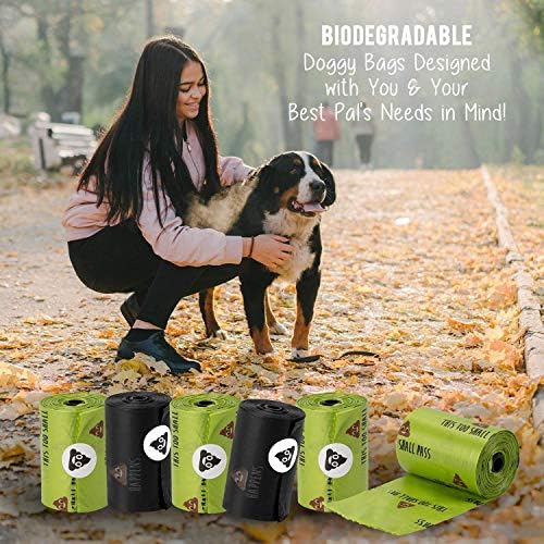 Bolsas de cocô de caudas preciosas para cães, sacolas biodegradáveis, sem perfume e para cães para animais de estimação com provérbios