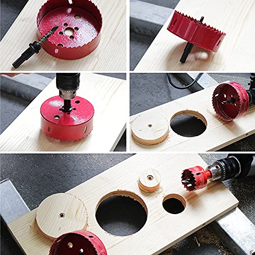 12 PCS Hole Saw Kit Durável M42 Brilhas Bi-Metal Busa Cuttador Bits Definido para Perfuração de Madeira, Placa de