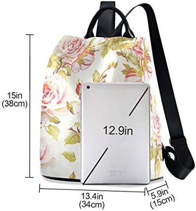 Alaza Elegance Beauty Roses Rosas Trips Pacote de camping rucksack para mulheres