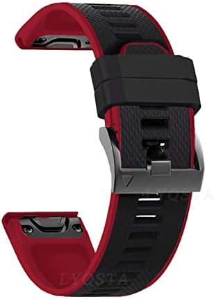 FEHAUK NOVO 22 26mm Silicone Fit Watch Band para Fenix ​​6x 6 Pro 5x 5 mais 3HR D2 Tactix Delta Enduro Wrist Bands